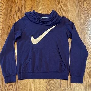 Nike Purple Hoodie with Gold Swoosh